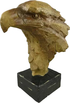 Produktbild von Figur Skulptur Kunststein Adlerkopf auf Sockel H 29 cm