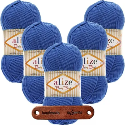 Produktbild von 5 x ALIZE Baby Best 141 Royal Blue mit Label