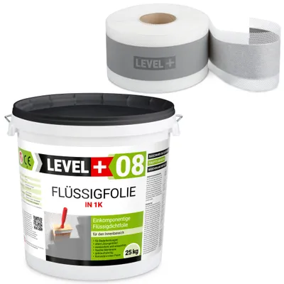Produktbild von Dicht- Set Flüssigfolie 25Kg + Dichtband 25M Abdichtung Dichtelement TOP SET48