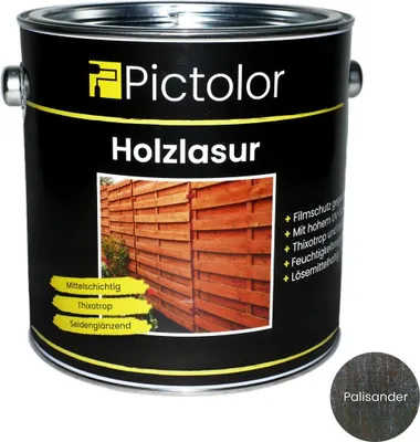 Produktbild von Pictolor® Holzlasur Mittelschichtlasur2,5 Liter Palisander