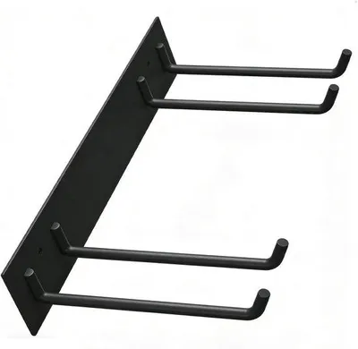 Produktbild von Famanu Werkzeugregal Wandmontage - Aufbewahrungssystem Garage - Hohe Tragkraft - 42 x 25 x 9 cm - Schwarz