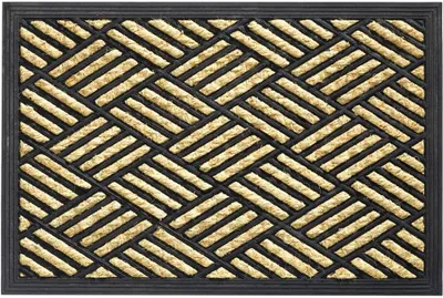 Image de Tapis de coco à carreaux comme tapis de propreté extérieur