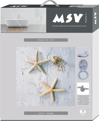 Zdjęcie produktu dla Deska sedesowa MSV MDF "Rozgwiazda"