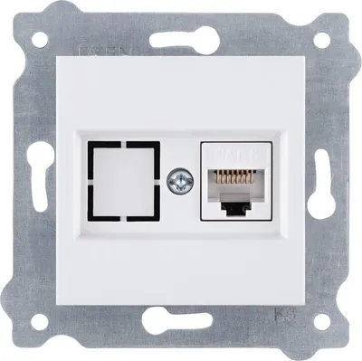 Image de Prise informatique Cat.6 blanc 253/01E EXEN