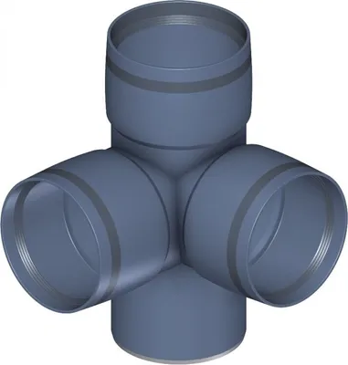 Zdjęcie produktu dla PoloPlast POLO KAL XS Doppelabzweig DN 90/90/90, 87,5 Grad, Eck