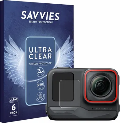 Produktbild von 6x Für Insta360 Ace Pro (Vorderes Display) Schutzfolie Savvies Displayschutz Display Schutz Folie Klar Transparent