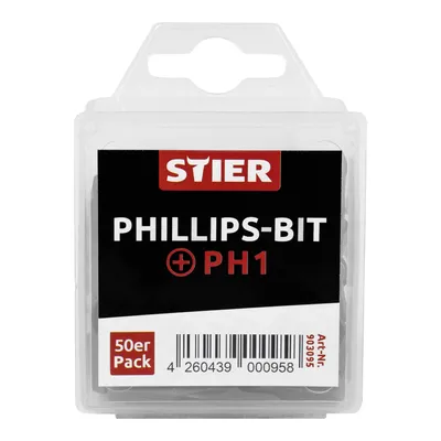 Produktbild von STIER Phillips-Bit-Großpackung PH1 50 Stk