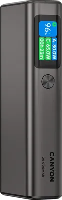 Obrázek produktu pro Nabíjecí stanice CANYON, OnPower 230, 20000 mAh, 130 W, černá-šedá