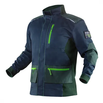 Produktbild von NEO TOOLS Herren Premium Arbeitsjacke Gr. L | 270 g/m2, Ellbogen- und Schulterbereich mit Cordura, Hochkragen, elastische Manschetten