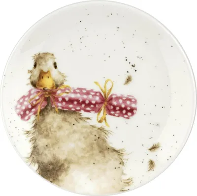 Produktbild von Wrendale Designs Porzellan Dessert-Teller Weihnachts-Ente | ca.16,5cmD