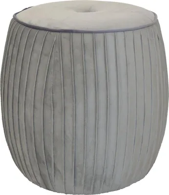 Produktbild von Pouf Sitzpouf Sitzhocker Fußhocker Hocker in Grau