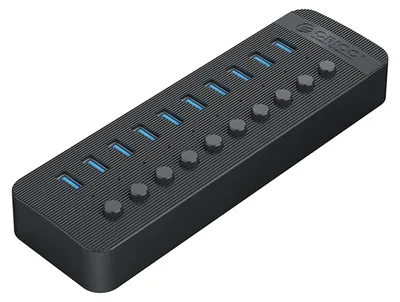 Immagine prodotto di Hub USB Orico CT2U3-10AB a 10 porte USB-A 3.0 nero