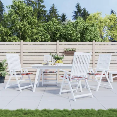 Produktbild von Gartenstuhl-Kissen 4Stk. Rot Karomuster 50x50x3cm Oxford-Gewebe
