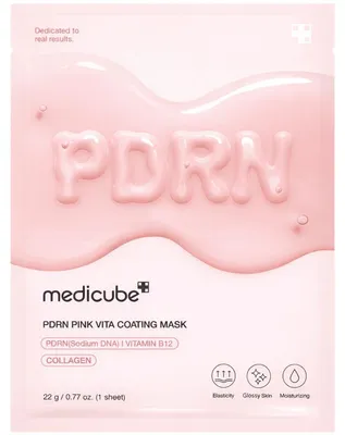 Produktbild von Medicube - PDRN Pink Vita Beschichtungsmaske, 22 g, 1 Stü ck