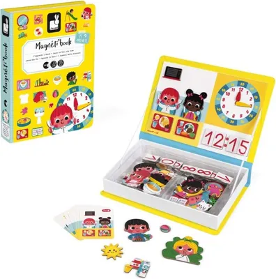 Image de Janod Learn To Tell The Time Magneti'book Multicolor 3-8 Years