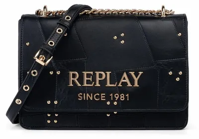 Produktbild von REPLAY Umhängetasche Crossbody Bag Black + Gold schwarz
