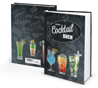 Produktbild von Cocktailbuch zum Selberschreiben - Eintragbuch für Cocktailrezepte DIN A5 - Bar Restaurant