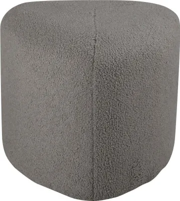 Zdjęcie produktu dla FURNLUX Pufa Peg Grey Brown 46cm / Hauptfarbe: Grau / Abmessungen: 46 x 46 x 41 cm