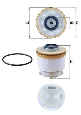 Zdjęcie produktu dla Filtr paliwa KNECHT KX 586D