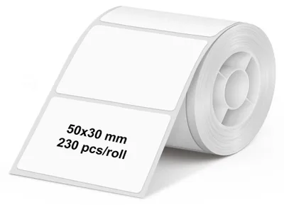 Obrázek produktu pro Olympia štítky pro tiskárny PM220 | 50 × 30 mm | 230 štítků | voděodolné a odolné proti oděru | Štítky pro tiskárny štítků