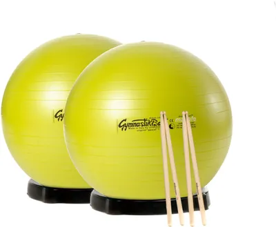 Produktbild von Original Pezzi MAXAFE 2x Drum it m. Ballschalen, Drum Sticks (75cm) - apfelgrün