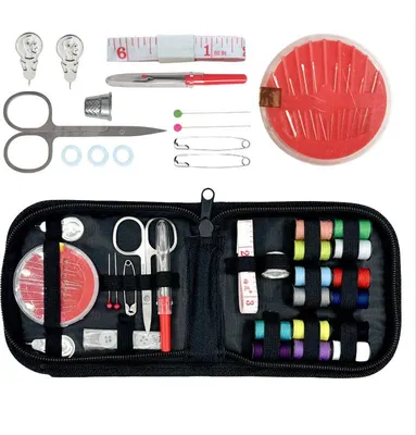 Produktbild von INF Kompaktes Nähzeug - 27-teiliges Set für Zuhause & Reisen