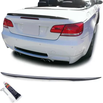 Immagine prodotto di Spoiler posteriore in stile carbonio con omologazione ABE, compatibile con BMW Serie 3 E93 Cabriolet dal 2006 al 2013