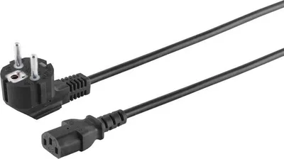 Immagine prodotto di S/CONN 60006-3 cavo di trasmissione nero 3 m spina tipo F accoppiatore C13