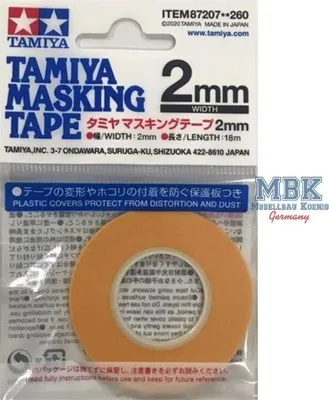 Immagine prodotto di TAMIYA 87207 Nastro adesivo da mascheratura 2 mm - 18 m Maskierband