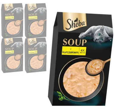 Zdjęcie produktu dla Sheba Soup z Kurczakiem 20x40g Mokra Karma w Sosie Zupka Dla Kota