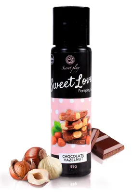 Produktbild von Essbarer Feuchtigkeitsgel "Sweet Love" mit Schokoladen- und Nussgeschmack, 60 ml