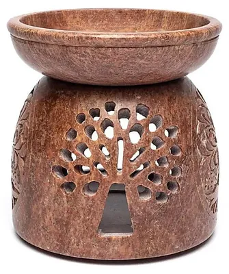 Produktbild von Ölbrenner Lebensbaum Speckstein - 11x10 cm
