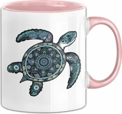 Produktbild von Schildlkröten Tasse Geschenk Grafik (Rosa)