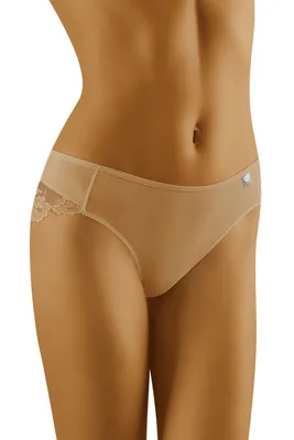 Produktbild von Wolbar damen slip unterhose spitze unterwäsche diamond 3512 , beige, l