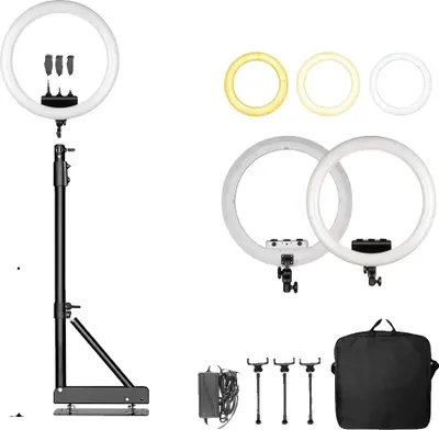 Obrázek produktu pro Kruhové světlo, nastavitelný jas, otočné o 360°, 170 cm, bílé