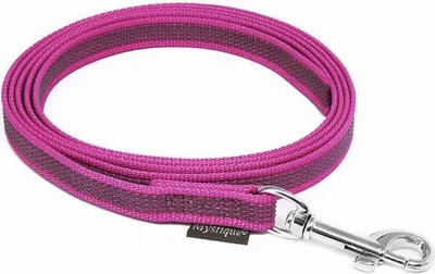 Produktbild von Mystique® Gummierte Leine 12mm mit Handschlaufe Standard Karabiner purpur 3m