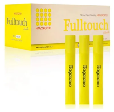 Produktbild von Hagoromo Fulltouch Farbkalk – Premium Staubfreie Kreide im Farbmix: Gelb Color: Gelb