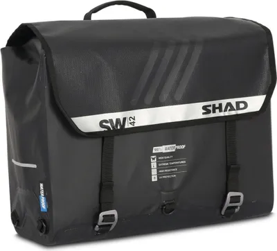 Produktbild von SHAD SW42 Motorrad-Satteltaschen-Paar wasserdicht schwarz 25L
