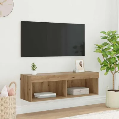 Zdjęcie produktu dla Maison Exclusive - RTV-szafka wisząca, 100 x 30 x 30 cm, płyta wiórowa imitująca drewno dębowe
