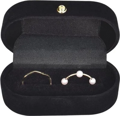 Produktbild von Damen Samt Schmuck Box - Elegante Schmuck Box für Schmuck und Ringe