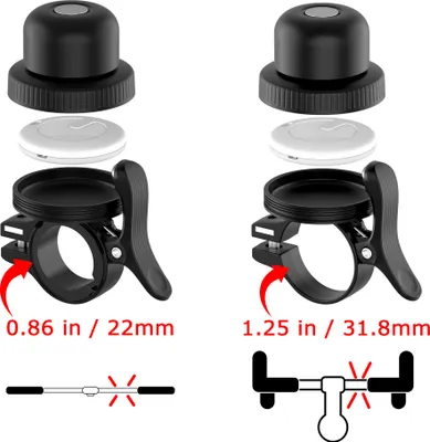 Zdjęcie produktu dla Mili MiBell, Dzwonek, Wodoodporny, Bluetooth, CR2032, Czarny