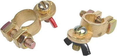 Imagen del producto de Conectores para batería de 12V/24V, tipo pinza, para baterías de automóviles, con un diámetro de 35-50mm, marca AS