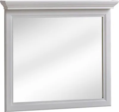 Obrázek produktu pro Nástěnné zrcadlo FURNLUX Palace Grey Mirror And White 85cm / Hlavní barva: bílá / Rozměry: 85 x 76 x 11 cm