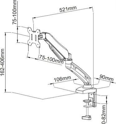 Produktbild von Halter Für 1 Led/Lcd-Monitor 13-27 L-11Gd Art