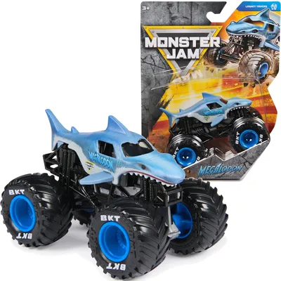 Obrázek produktu pro Monster Jam Cars – monster truck Megalodon v měřítku 1:64