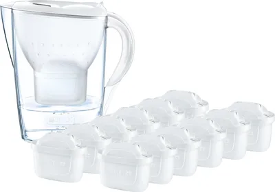 Produktbild von Brita 1026229, Pitcher-Wasserfilter, 2,4 l, Transparent, Weiß
