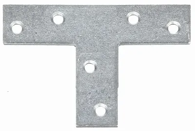 Immagine prodotto di Alberts 847708 Connettore piatto, forma a T, zincato sendzimir, 70 x 50 x 16 mm, set da 50