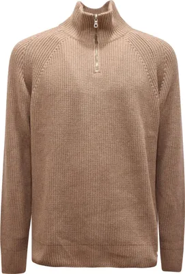 Productafbeelding van 1717AZ MAGLIONE UOMO BROOKSFIELD MAN: Herenpullover met halve rits, wolmix