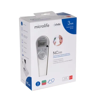 Produktbild von Microlife NC200 Infrarot-Fieberthermometer – Präzise und Schnelle Temperaturmessung für Zuverlässige Ergebnisse