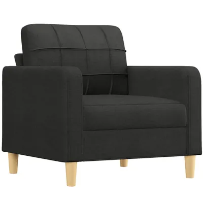 Produktbild von vidaXL Sofasessel Schwarz 60 cm Stoff